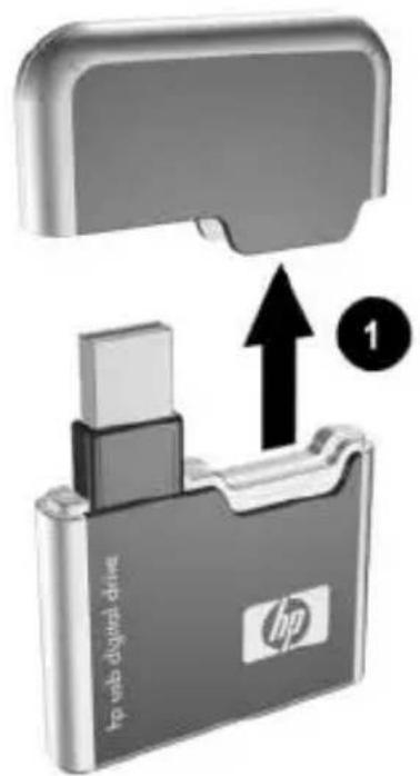 HP Compaq 6910p - Installing the SD Memory Card - 1