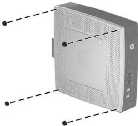 HP t5565 - Installation des pieds protecteurs - 1