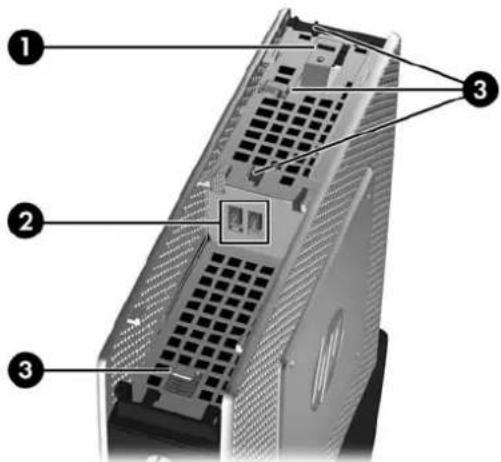 HP t5565 - Éléments du panneau supérieur - 2