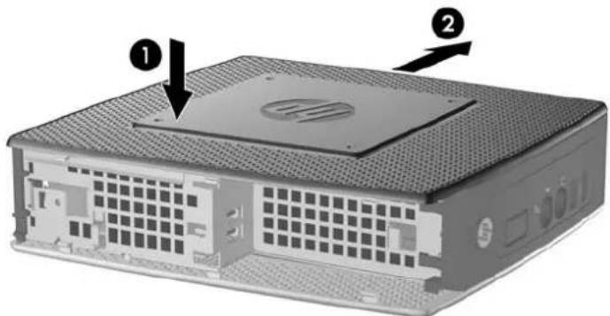 HP t5565 - Remise en place du capot latéral métallique et du panneau d'accès latéral - 2
