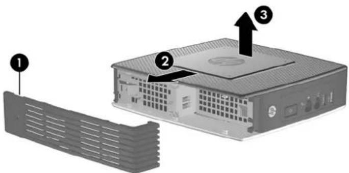 HP t5565 - Retrait du panneau d'accès latéral et du capot latéral métallique - 1