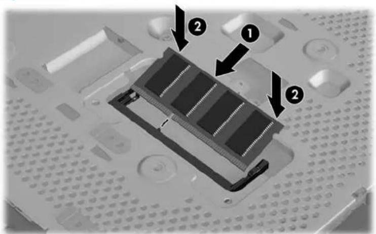 HP st5742 - Installation d'un second module SO-DIMM - 3