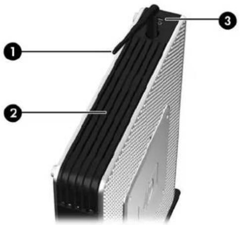 HP Compaq t5730 - Éléments du panneau supérieur - 1