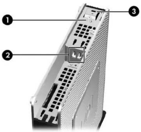 HP Compaq t5730 - Éléments du panneau supérieur - 2