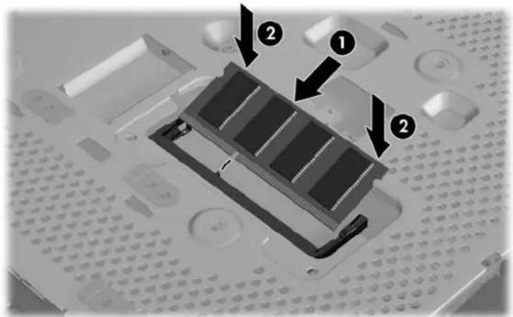 HP t5745 - Installation d'un second module SO-DIMM - 2