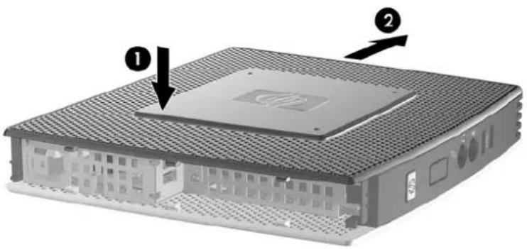 HP t5745 - Remise en place du capot latéral métallique et du panneau d'accès latéral - 2