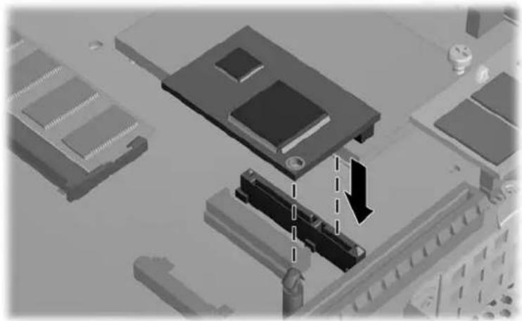 HP t5745 - Installation d'un module auxiliaire de mémoire flash - 1