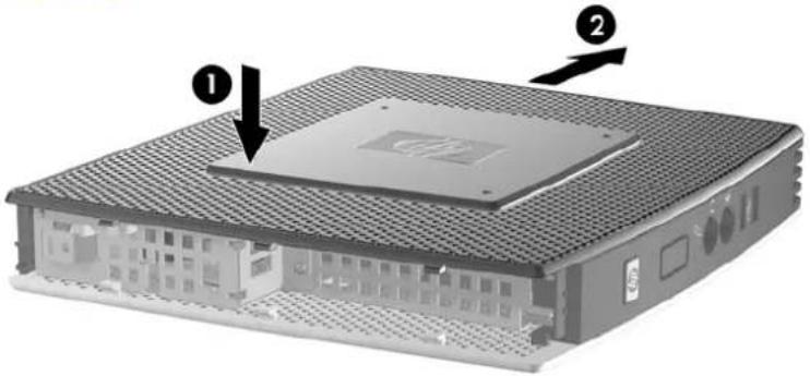 HP st5747 - Remise en place du capot latéral métallique et du panneau d'accès latéral - 2