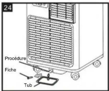 Be Cool BC7KL24FWV2 - Drainage continu (figure 25): - 1