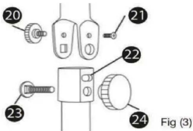 Be Cool BC40MSTF2205SS - MONTAGGIO DELL'ALLOGGIAMENTO DEL MOTORE CON PORTACANNE TELESCOPICO - 1