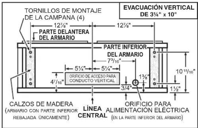 NuTone AVSC130SS - Instalación normal (sin soportes EZ1) - 1