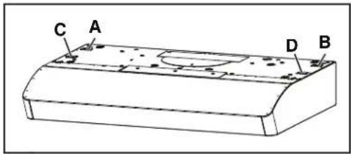 NuTone AVSC130SS - Install the Hood (EZ1 Bracket) - 1