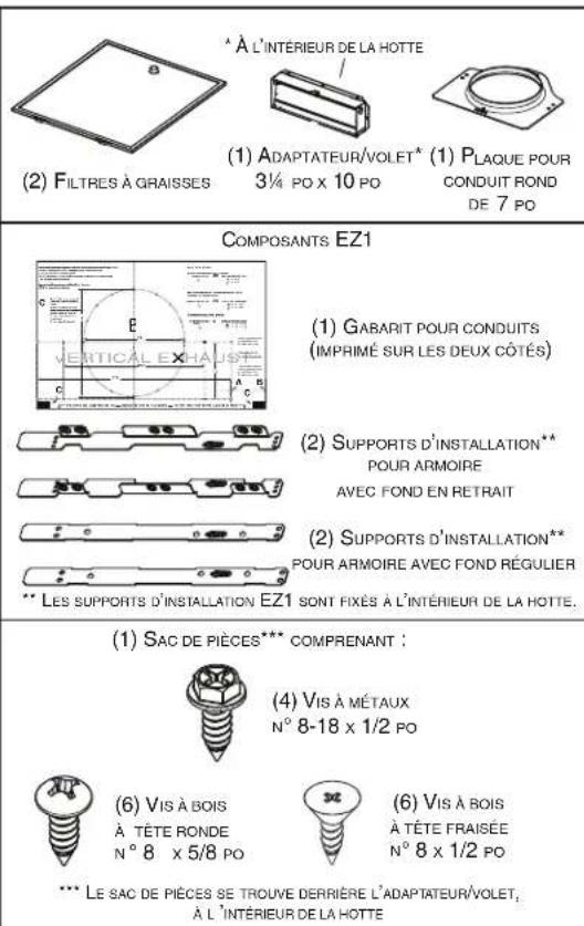 NuTone AVSC130SS - Contenu - 1