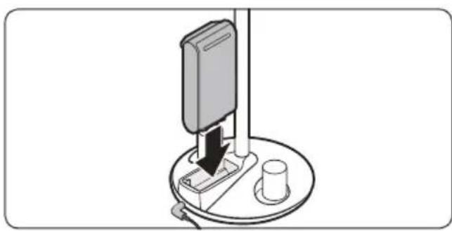 SAMSUNG Bespoke Jet VS20A9580VW - Inserting the battery - 2