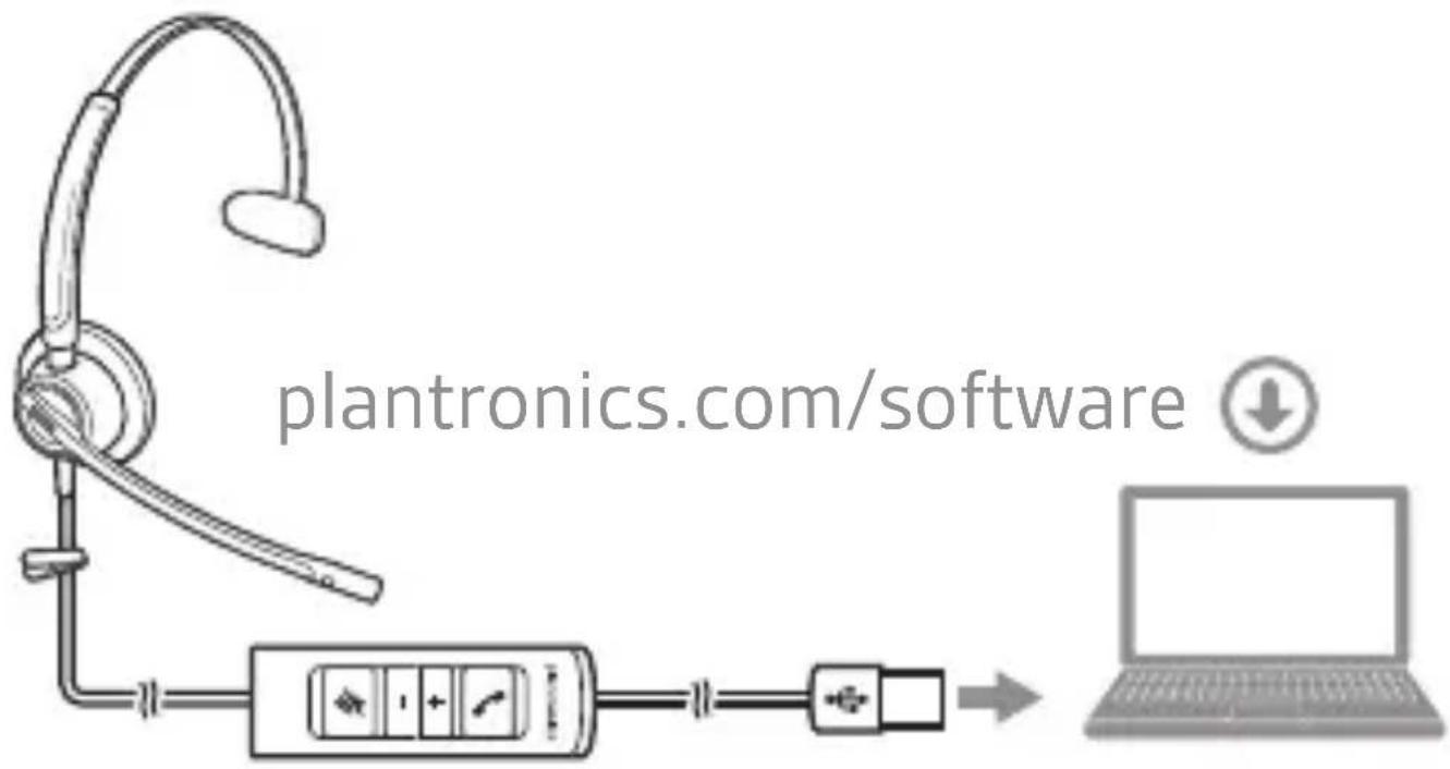 PLANTRONICS EncorePro 525 - ENCOREPRO515/525 USB - 1