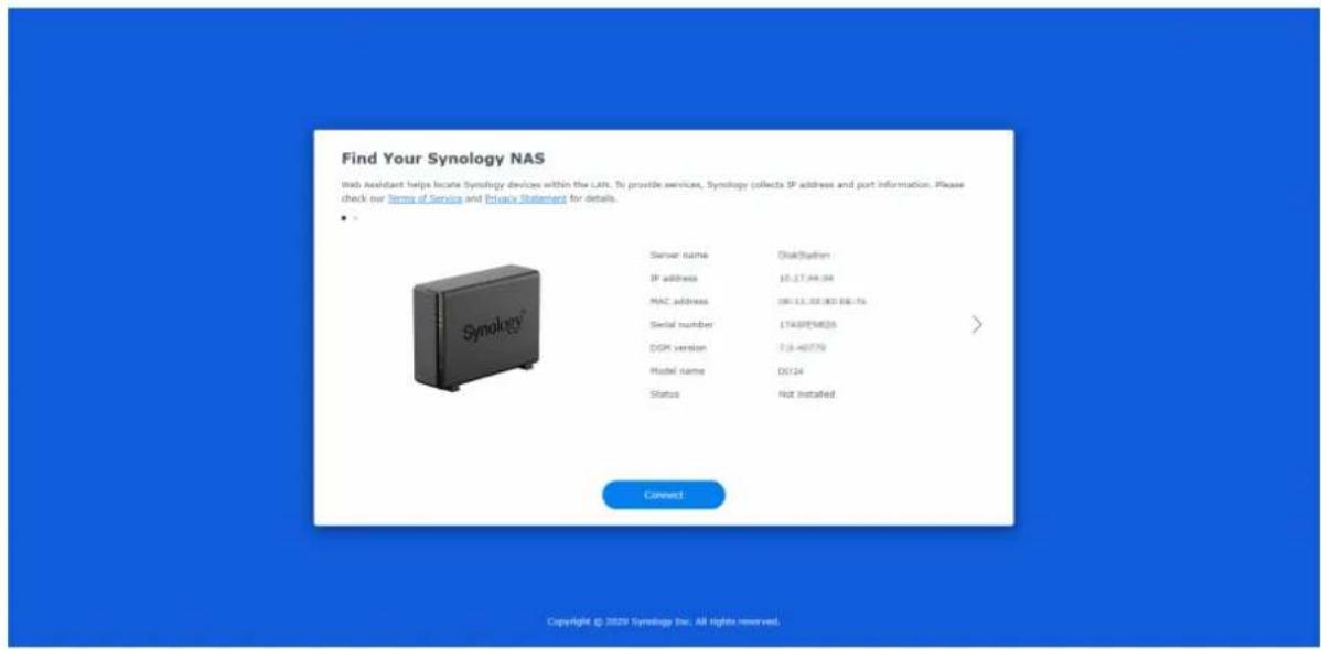 SYNOLOGY DiskStation DS124 - Installation de DSM avec Web Assistant - 1