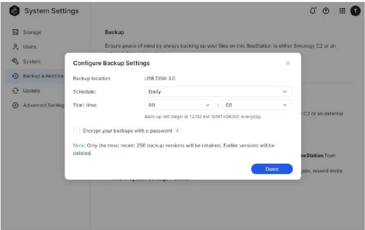 SYNOLOGY BeeStation BST150 - System Settings - 1