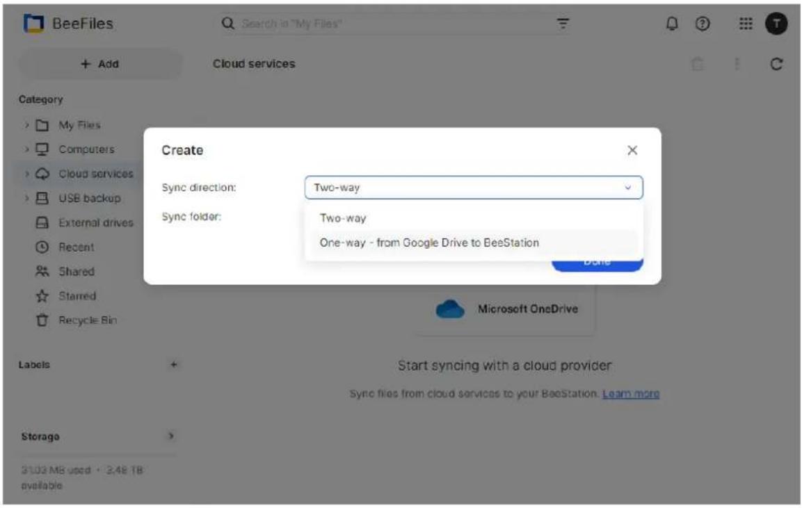 SYNOLOGY BeeStation BST150 - Synchronisation avec les services cloud - 2
