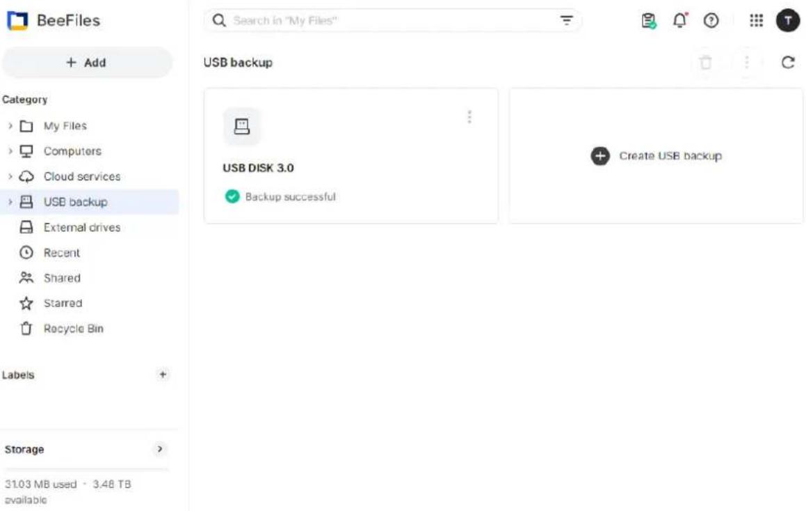 SYNOLOGY BeeStation BST150 - Sauvegarder des fichiers depuis des lecteurs USB - 3