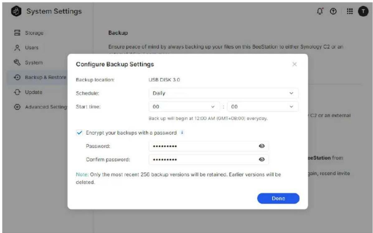 SYNOLOGY BeeStation BST150 - System Settings - 2