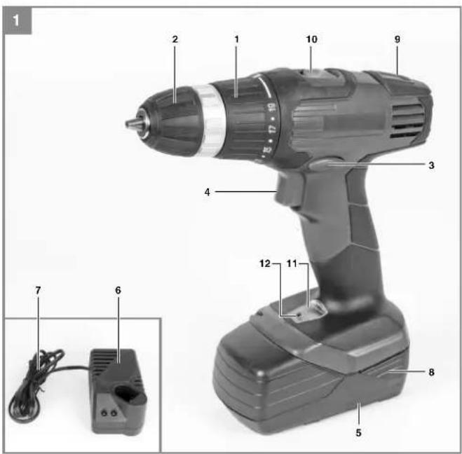 EINHELL TC-CD 18-2 1h - 1