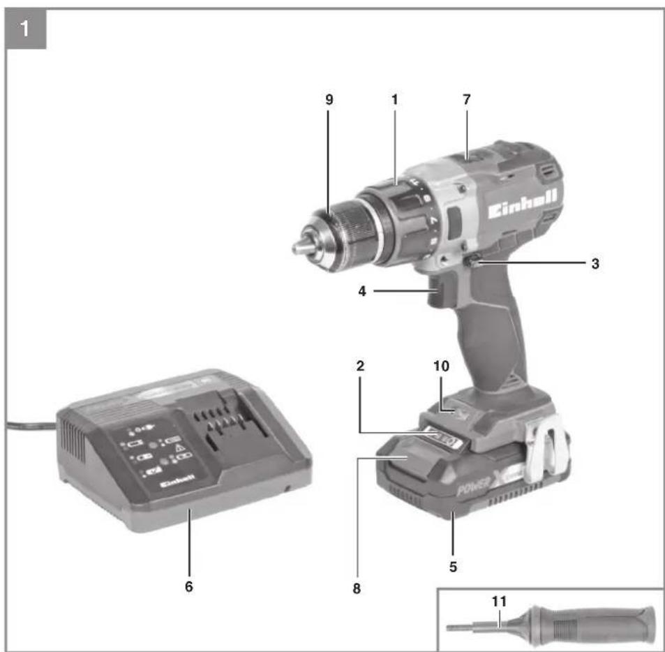 EINHELL TP-CD 18/80 Li BL - 1
