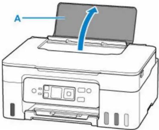 CANON Pixma G3571 - Ouvrez le support papier (A). - 1