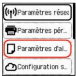 CANON Pixma G3571 - Désactiver les notifications pour l'erreur 2114 - 3