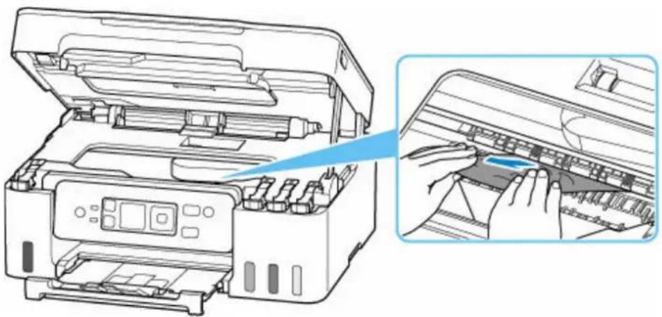 CANON Pixma G3571 - Retrait du papier coincé à l'intérieur de l'imprimante - 6