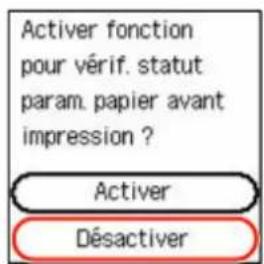 CANON Pixma G3571 - Désactiver les notifications pour l'erreur 2114 - 5
