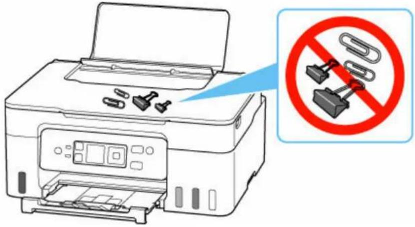 CANON Pixma G3571 - Ne placez aucun objet sur le capot du scanner ! - 1