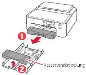 CANON Pixma TS704a - Einlegen von Papier - 3