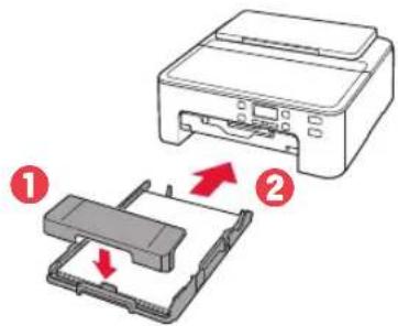 CANON Pixma TS704a - Fest kassettdekselet og skift ut kassetten. - 1