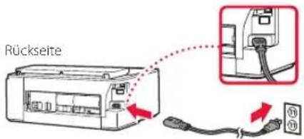 CANON Pixma TS704a - Einschalten des Druckers - 2