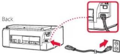 CANON Pixma TS704a - Turning on the Printer - 3