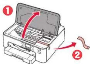 CANON Pixma TS704a - Fjerne beskyttelsesmateriale - 2