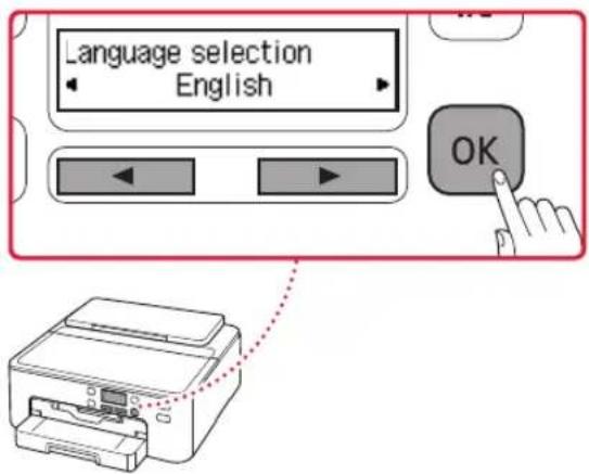 CANON Pixma TS704a - Mise sous tension de l'imprimante - 6