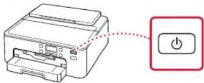 CANON Pixma TS704a - Mise sous tension de l'imprimante - 5