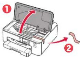 CANON Pixma TS704a - Retrait du matériel d'emballage - 1