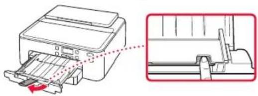 CANON Pixma TS704a - Trekk ut papirutmatingsstøtten. - 1