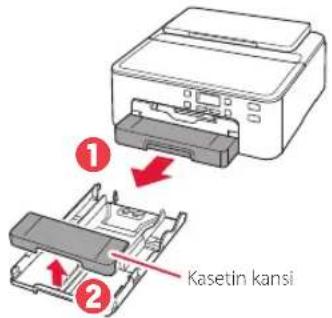 CANON Pixma TS704a - Poista kasetti tulostimesta ja poista kasetin kansi. - 1