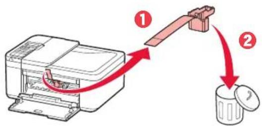 CANON Pixma TR4540 - Rimozione del materiale da imballaggio - 3