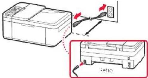 CANON Pixma TR4540 - Accensione della stampante - 2