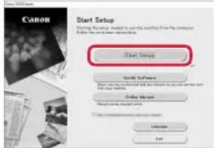 CANON Pixma TR4540 - Valitse Aloita asetukset (Start Setup). - 1
