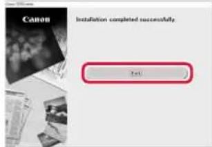 CANON Pixma TR4540 - When the following screen appears, click Exit. - 1