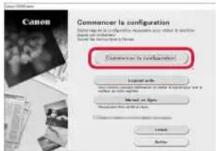 CANON Pixma TR4540 - Cliquez sur Commencer la configuration. - 1