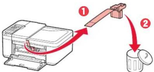 CANON Pixma TR4540 - Pakkausmateriaalien poistaminen - 3