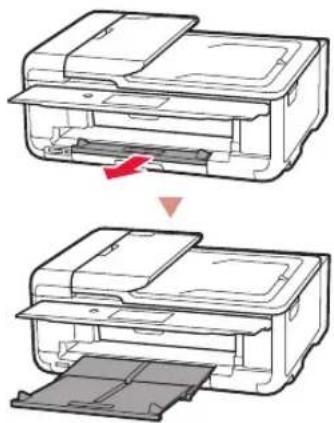 CANON Pixma TS9540 - Puxe para fora a bandeja de saída do papel. - 1