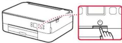 CANON Pixma TS5353 - Mise sous tension de l'imprimante - 3