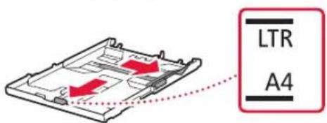 CANON Pixma TS5353 - Slide apart the paper guides. - 1